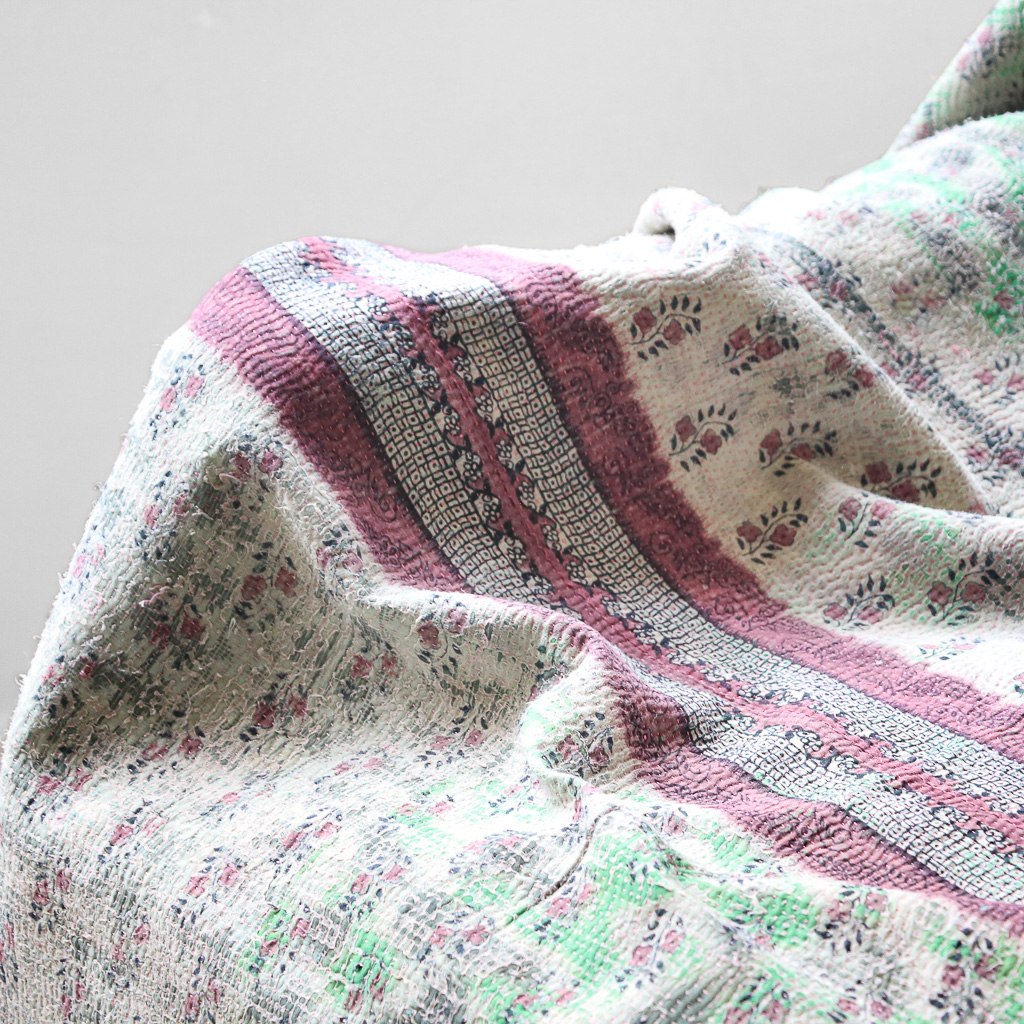 Penelope Kantha. Indian hand block print fabric. Block print fabric, vintage kantha, vintage textiles, indian textiles, Indian kantha, Bengali blankets Penelope Kantha. Indian hand block print fabric. Block print fabric, vintage kantha, vintage textiles, indian textiles, Indian kantha, Bengali blankets