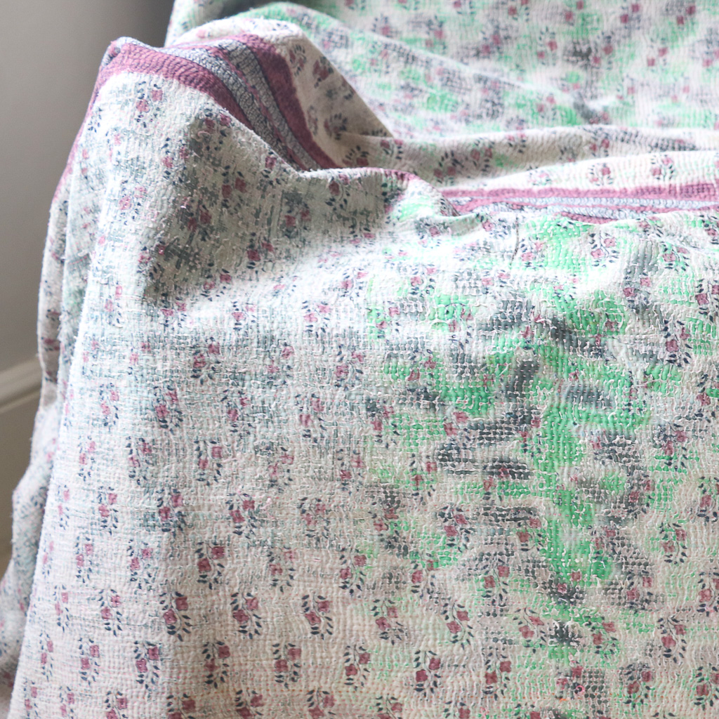 Penelope Kantha. Indian hand block print fabric. Block print fabric, vintage kantha, vintage textiles, indian textiles, Indian kantha, Bengali blankets Penelope Kantha. Indian hand block print fabric. Block print fabric, vintage kantha, vintage textiles, indian textiles, Indian kantha, Bengali blankets