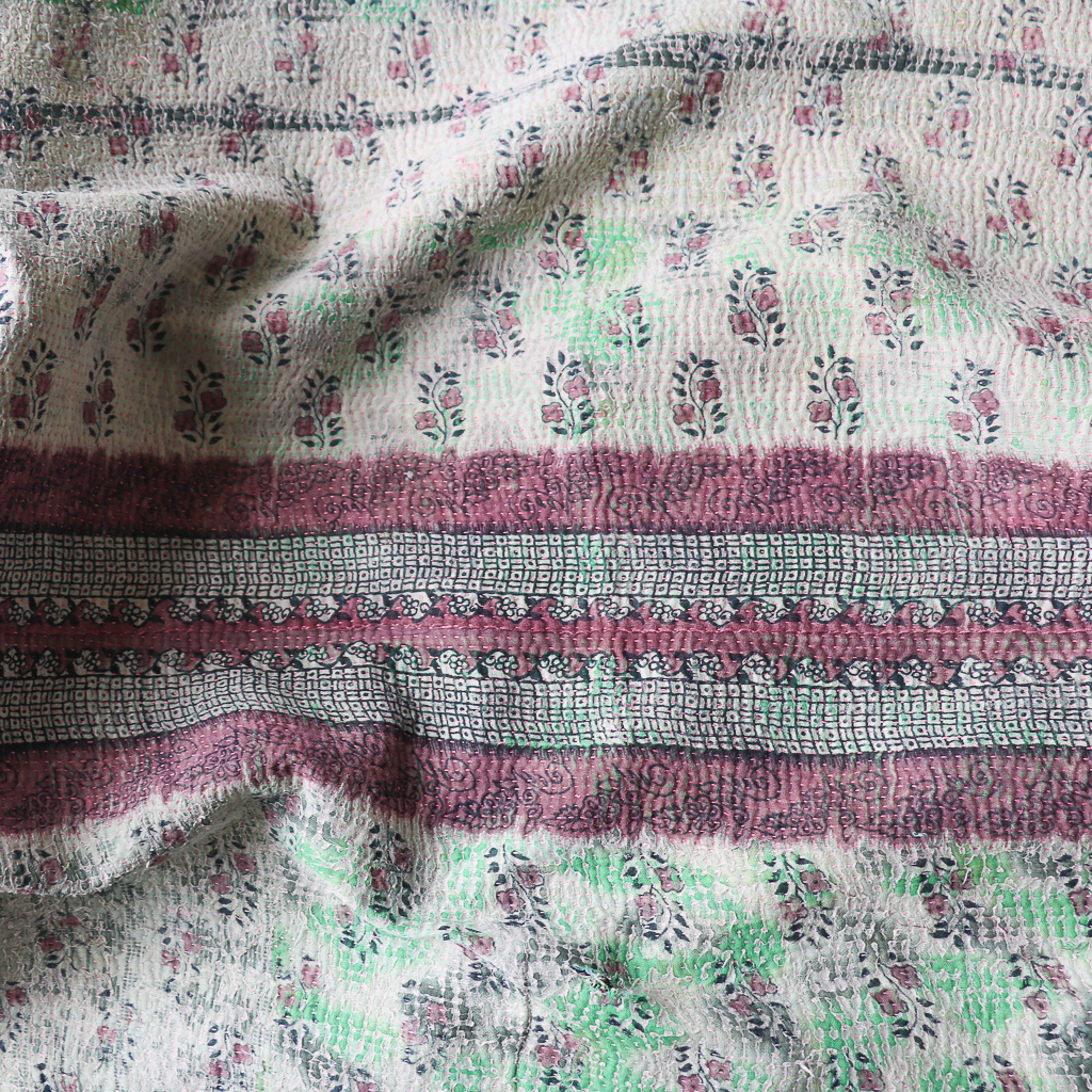 Penelope Kantha. Indian hand block print fabric. Block print fabric, vintage kantha, vintage textiles, indian textiles, Indian kantha, Bengali blankets Penelope Kantha. Indian hand block print fabric. Block print fabric, vintage kantha, vintage textiles, indian textiles, Indian kantha, Bengali blankets