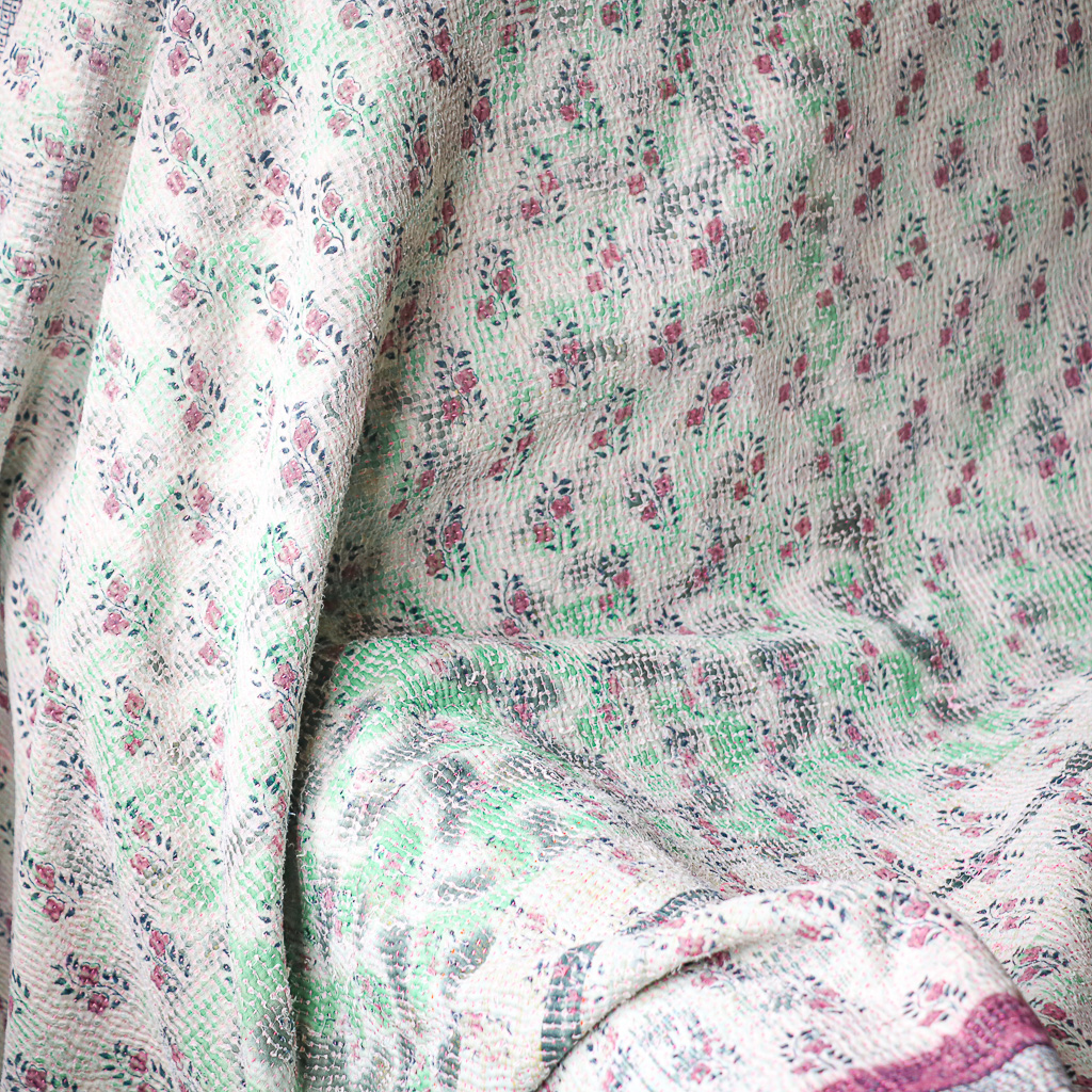 Penelope Kantha. Indian hand block print fabric. Block print fabric, vintage kantha, vintage textiles, indian textiles, Indian kantha, Bengali blankets Penelope Kantha. Indian hand block print fabric. Block print fabric, vintage kantha, vintage textiles, indian textiles, Indian kantha, Bengali blankets