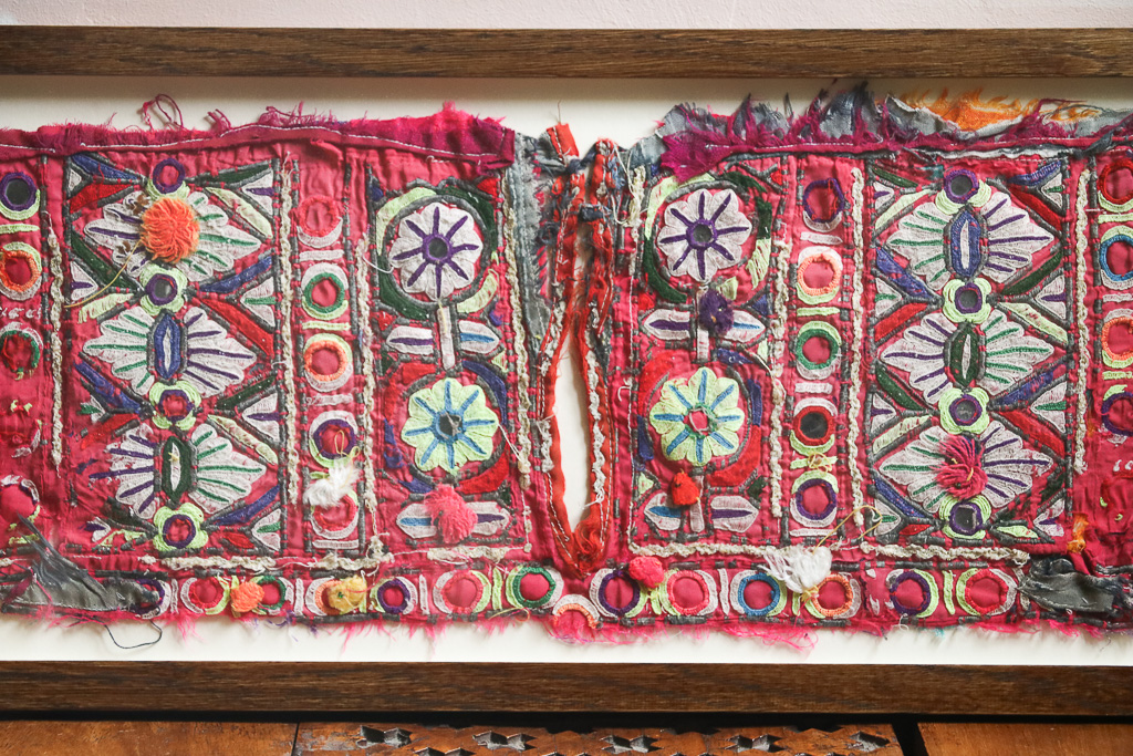 Laurel Hill, framed vintage textiles, indian embroidery, indian textiles, vintage indian textiles, framed textiles, framed indian textiles, shenouk, indian embroidery, framed indian embroidery