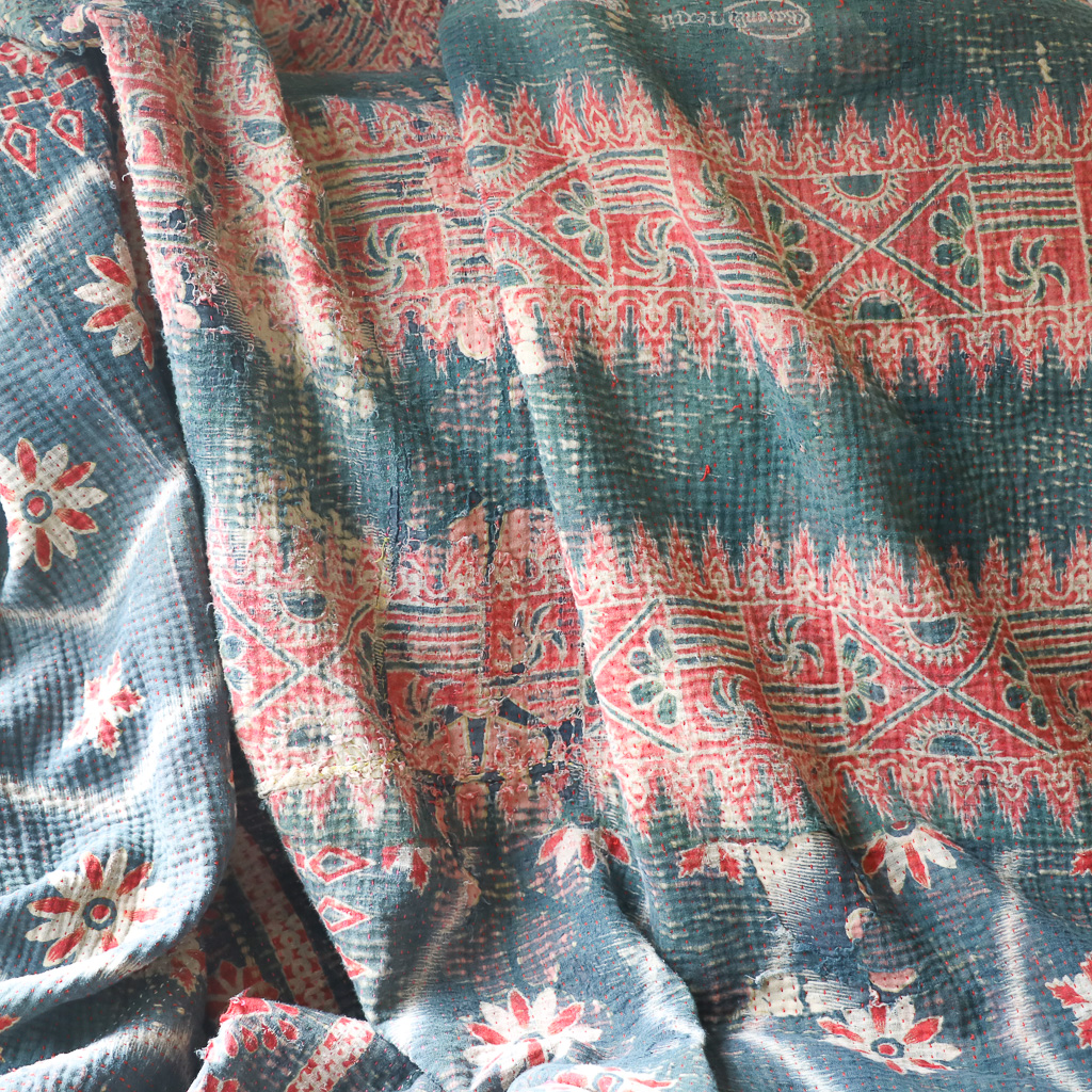 Nora Kantha. Indian hand block print fabric. Block print fabric, vintage kantha, vintage textiles, indian textiles, Indian kantha, Bengali blankets Nora Kantha. Indian hand block print fabric. Block print fabric, vintage kantha, vintage textiles, indian textiles, Indian kantha, Bengali blankets