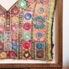 The Library (A), framed vintage textiles, indian embroidery, indian textiles, vintage indian textiles, framed textiles, framed indian textiles, shenouk, indian embroidery, framed indian embroidery