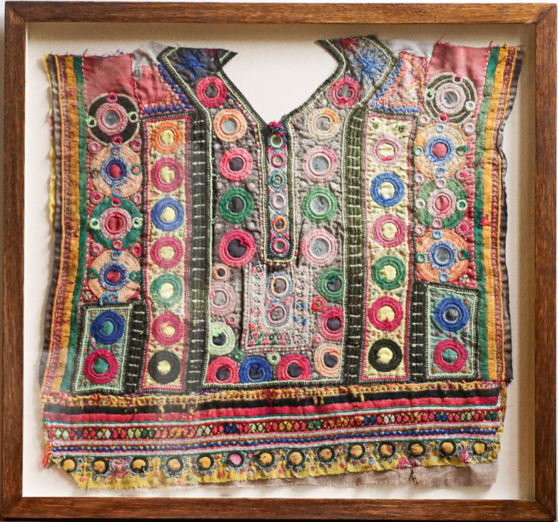 The Library (B), framed vintage textiles, indian embroidery, indian textiles, vintage indian textiles, framed textiles, framed indian textiles, shenouk, indian embroidery, framed indian embroidery