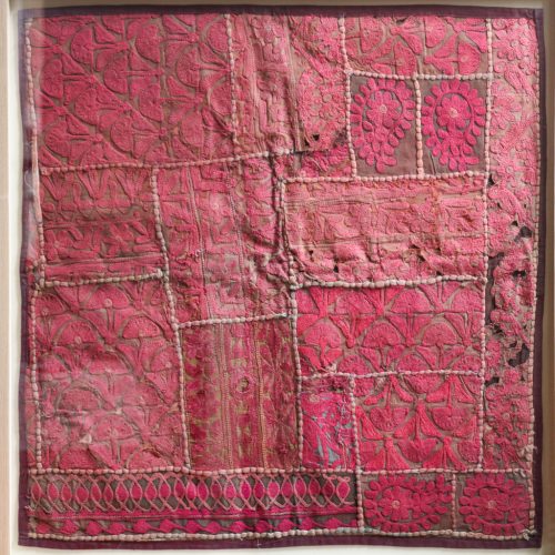 Thoreau House, framed vintage textiles, indian embroidery, indian textiles, vintage indian textiles, framed textiles, framed indian textiles, shenouk, indian embroidery, framed indian embroidery