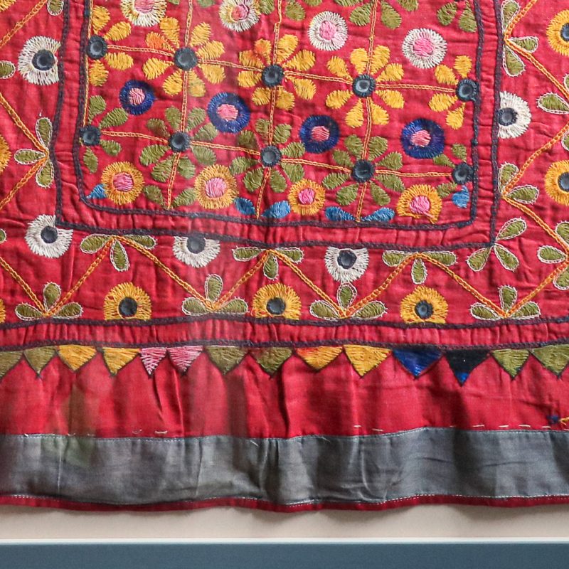 Todd Pond, framed vintage textiles, indian embroidery, indian textiles, vintage indian textiles, framed textiles, framed indian textiles, shenouk, indian embroidery, framed indian embroidery