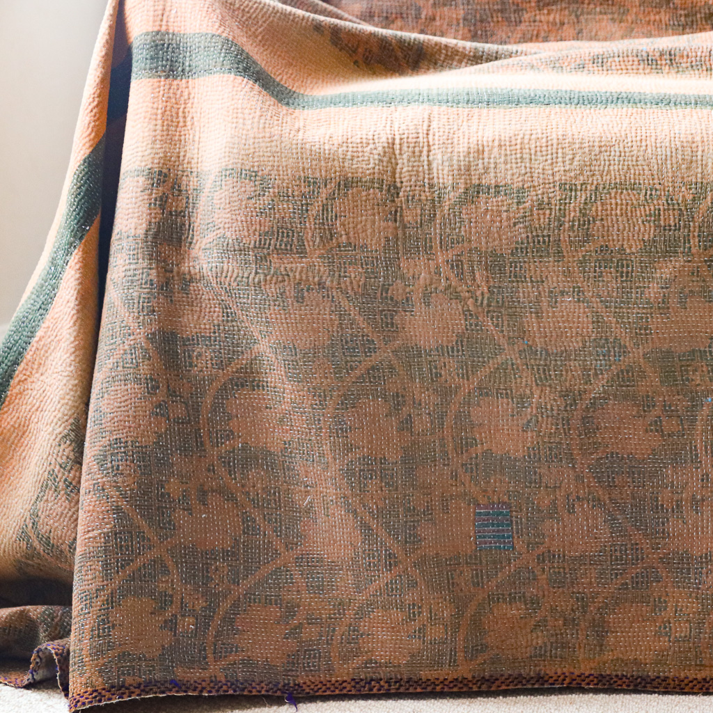 Beatrice Kantha. Indian hand block print fabric. Block print fabric, vintage kantha, vintage textiles, indian textiles, Indian kantha, shenouk, Bengali blankets Beatrice Kantha. Indian hand block print fabric. Block print fabric, vintage kantha, vintage textiles, indian textiles, Indian kantha, shenouk, Bengali blankets