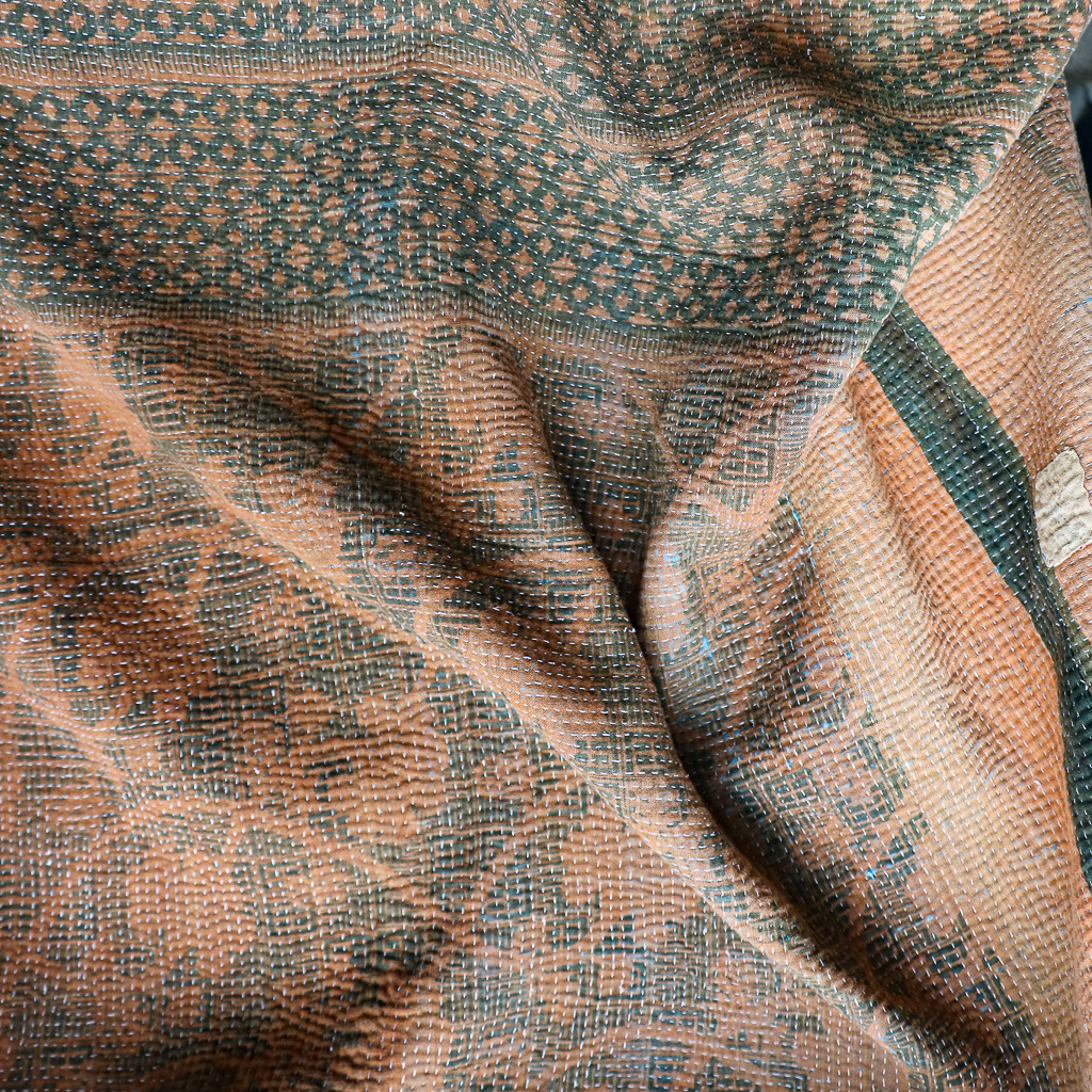 Beatrice Kantha. Indian hand block print fabric. Block print fabric, vintage kantha, vintage textiles, indian textiles, Indian kantha, shenouk, Bengali blankets Beatrice Kantha. Indian hand block print fabric. Block print fabric, vintage kantha, vintage textiles, indian textiles, Indian kantha, shenouk, Bengali blankets