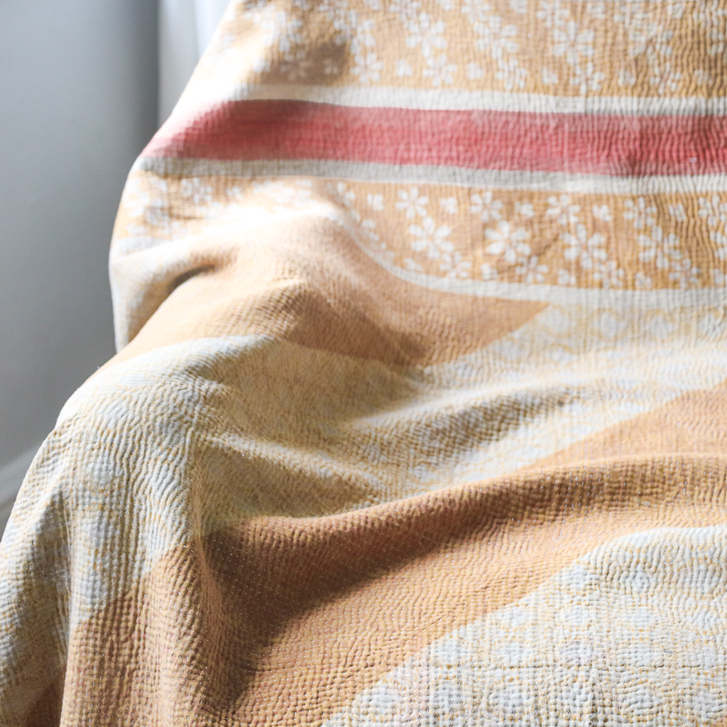 Beatrice Kantha. Indian hand block print fabric. Block print fabric, vintage kantha, vintage textiles, indian textiles, Indian kantha, shenouk, Bengali blankets Beatrice Kantha. Indian hand block print fabric. Block print fabric, vintage kantha, vintage textiles, indian textiles, Indian kantha, shenouk, Bengali blankets