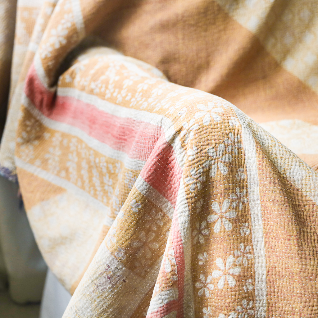 Beatrice Kantha. Indian hand block print fabric. Block print fabric, vintage kantha, vintage textiles, indian textiles, Indian kantha, shenouk, Bengali blankets Beatrice Kantha. Indian hand block print fabric. Block print fabric, vintage kantha, vintage textiles, indian textiles, Indian kantha, shenouk, Bengali blankets