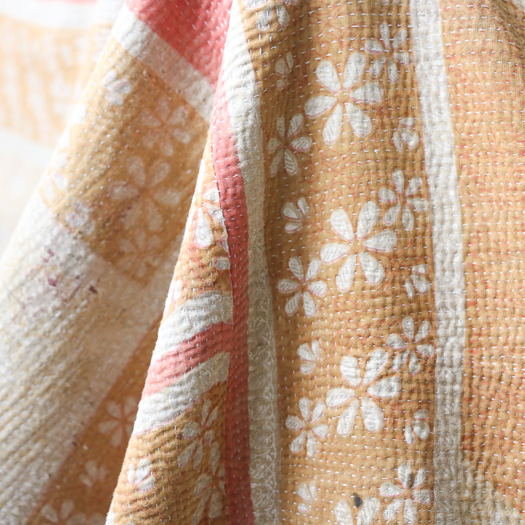 Beatrice Kantha. Indian hand block print fabric. Block print fabric, vintage kantha, vintage textiles, indian textiles, Indian kantha, shenouk, Bengali blankets Beatrice Kantha. Indian hand block print fabric. Block print fabric, vintage kantha, vintage textiles, indian textiles, Indian kantha, shenouk, Bengali blankets