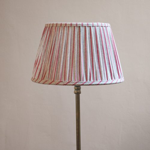 Bridgehampton Lampshade, shenouk, block print lampshades, striped lampshades, indian block print, indian textiles, English block print, online shopping block print, online uk lampshades