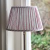 Bridgehampton Lampshade, shenouk, block print lampshades, striped lampshades, indian block print, indian textiles, English block print, online shopping block print, online uk lampshades