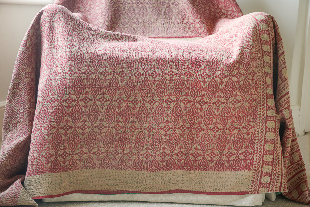 Keira Kantha. Indian hand block print fabric. Block print fabric, vintage kantha, vintage textiles, indian textiles, Indian kantha, shenouk, Bengali blankets Keira Kantha. Indian hand block print fabric. Block print fabric, vintage kantha, vintage textiles, indian textiles, Indian kantha, shenouk, Bengali blankets