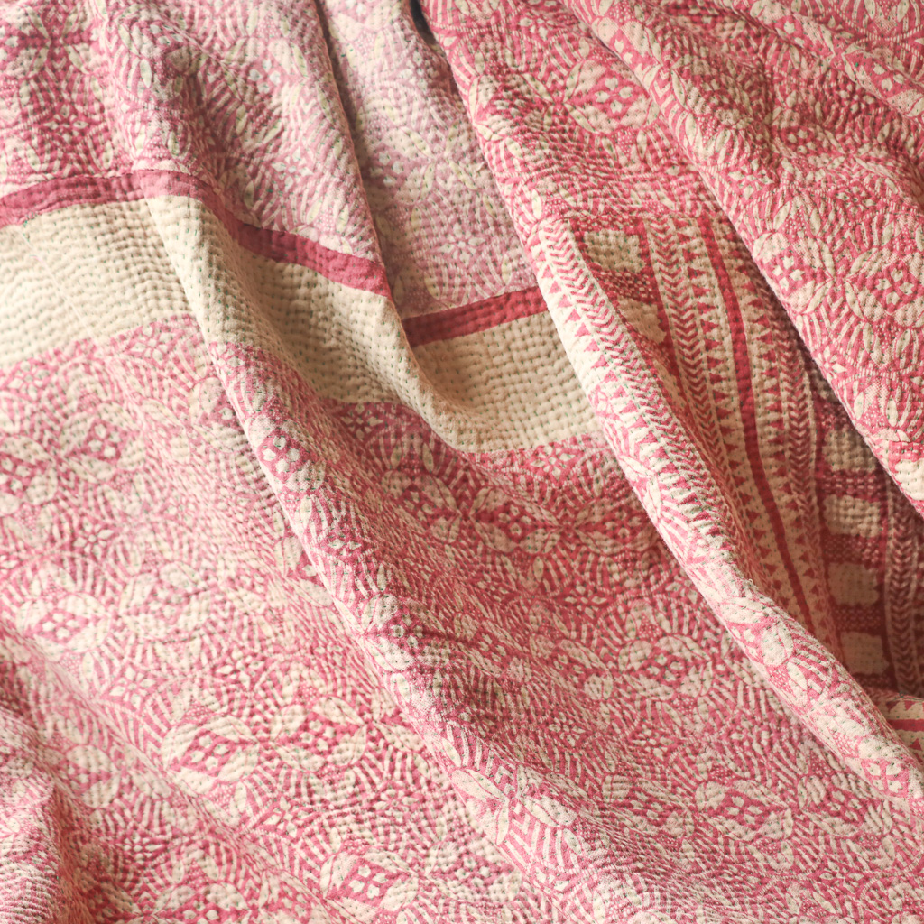 Keira Kantha. Indian hand block print fabric. Block print fabric, vintage kantha, vintage textiles, indian textiles, Indian kantha, shenouk, Bengali blankets Keira Kantha. Indian hand block print fabric. Block print fabric, vintage kantha, vintage textiles, indian textiles, Indian kantha, shenouk, Bengali blankets