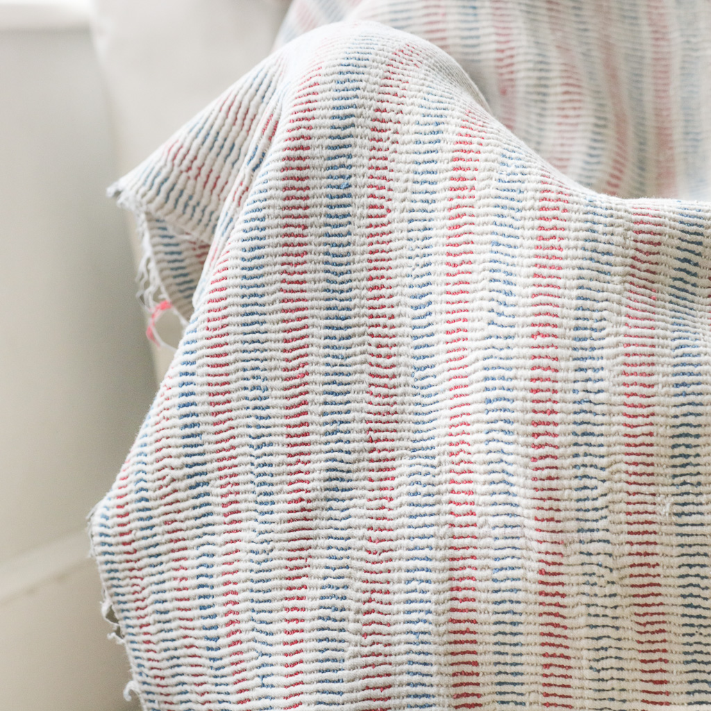 Rory (II) Blanket/Rug. Indian hand block print fabric. Block print fabric, vintage kantha, vintage textiles, indian textiles, Indian kantha, shenouk, Bengali blankets, Indian rugs, Vintage Indian Rugs