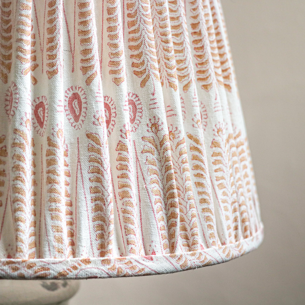 Carolla Lampshade, shenouk, luxury lampshades, indian lampshades, linen lampshades, indian block print, indian textiles, indian block print lampshades, block print lampshades, gathered lampshades, pleated lampshades Carolla Lampshade, shenouk, luxury lampshades, indian lampshades, linen lampshades, indian block print, indian textiles, indian block print lampshades, block print lampshades, gathered lampshades, pleated lampshades