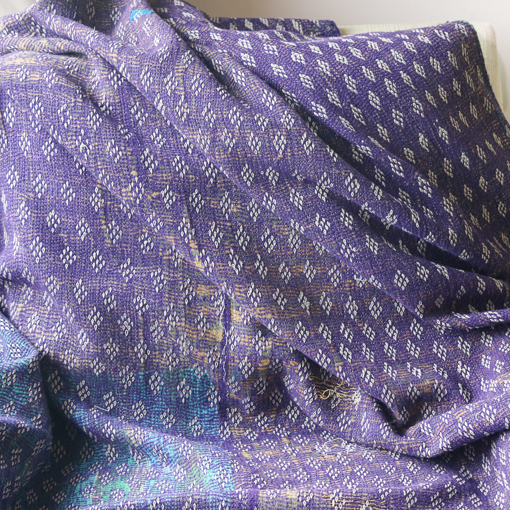 Evelyne Kantha3 Evelyn Kantha, Indian hand block print fabric. Block print fabric, vintage kantha, vintage textiles, indian textiles, Indian kantha, shenouk, Bengali blankets