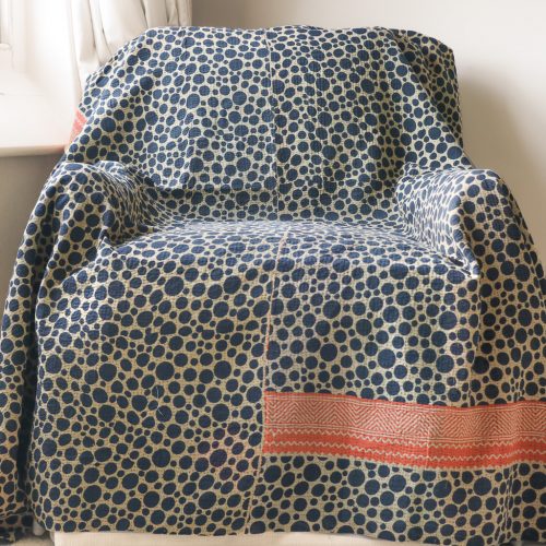 Jesse Kantha, Indian hand block print fabric. Block print fabric, vintage kantha, vintage textiles, indian textiles, Indian kantha, shenouk, Bengali blankets