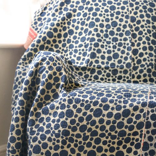 Jesse Kantha, Indian hand block print fabric. Block print fabric, vintage kantha, vintage textiles, indian textiles, Indian kantha, shenouk, Bengali blankets