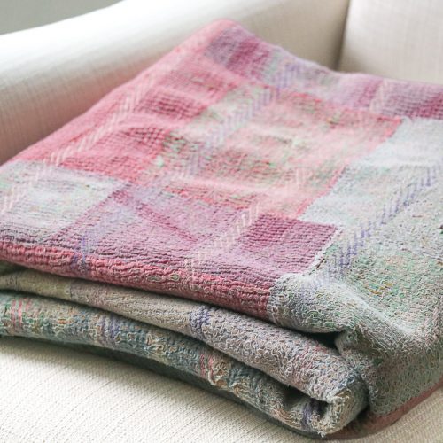 Treena Kantha, Indian hand block print fabric. Block print fabric, vintage kantha, vintage textiles, indian textiles, Indian kantha, shenouk, Bengali blankets