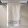 Adelaide Border Hand Towel in Swedish Blue, indian block print, block print tissue hand towels, block print fabrics, block print home accessories, Hand Towels