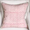 Hazel Cushion in Dusty Rose & Sage, shenouk, block print cushions, indian block print, indian block print fabric, linen block print, linen cushions, indian textiles, indian block print cushions, linen cushions