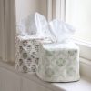 Tashi Tissue Box Cover in Thyme, indian block print, block print tissue box covers, block print home accessories, tissue box covers Tashi Tissue Box Cover in Thyme, indian block print, block print tissue box covers, block print home accessories, tissue box covers