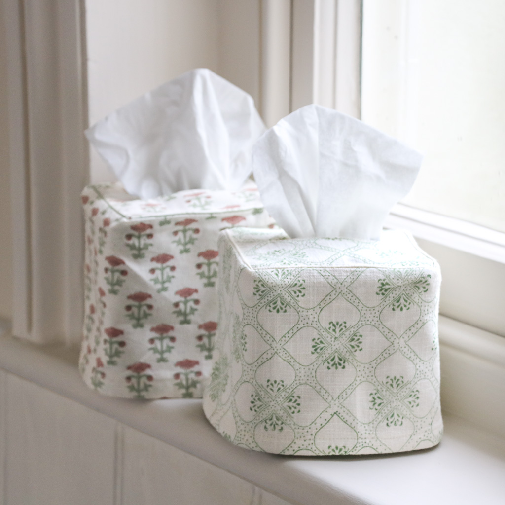 Tashi Tissue Box Cover in Thyme, indian block print, block print tissue box covers, block print home accessories, tissue box covers Tashi Tissue Box Cover in Thyme, indian block print, block print tissue box covers, block print home accessories, tissue box covers