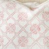 Tashi Cushion in Raspberry, shenouk, block print cushions, indian block print, indian block print fabric, linen block print, linen cushions, indian textiles, indian block print cushions, linen cushions