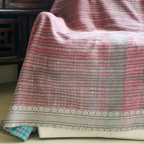 kantha, vintage kantha, shenouk, indian block print, indian block print fabrics