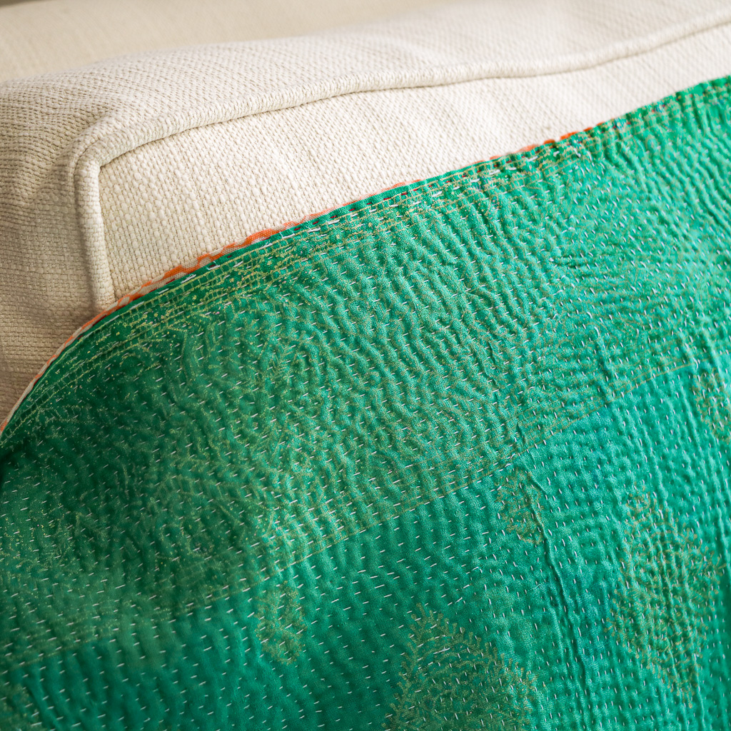 kantha, vintage kantha, shenouk, indian block print, indian block print fabrics