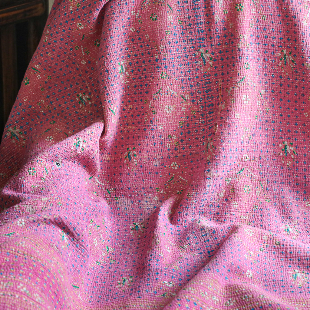 Cora Kantha, Indian hand block print fabric. Block print fabric, vintage kantha, vintage textiles, indian textiles, Indian kantha, shenouk, Bengali blankets Cora Kantha, Indian hand block print fabric. Block print fabric, vintage kantha, vintage textiles, indian textiles, Indian kantha, shenouk, Bengali blankets