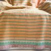 Deeni Kantha, Indian hand block print fabric. Block print fabric, vintage kantha, vintage textiles, indian textiles, Indian kantha, shenouk, Bengali blankets