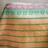 Deeni Kantha, Indian hand block print fabric. Block print fabric, vintage kantha, vintage textiles, indian textiles, Indian kantha, shenouk, Bengali blankets