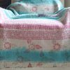 Minky Kantha, Indian hand block print fabric. Block print fabric, vintage kantha, vintage textiles, indian textiles, Indian kantha, shenouk, Bengali blankets