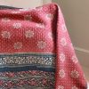 Shruti Kantha, Indian hand block print fabric. Block print fabric, vintage kantha, vintage textiles, indian textiles, Indian kantha, shenouk, Bengali blankets