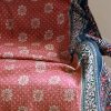 Shruti Kantha, Indian hand block print fabric. Block print fabric, vintage kantha, vintage textiles, indian textiles, Indian kantha, shenouk, Bengali blankets