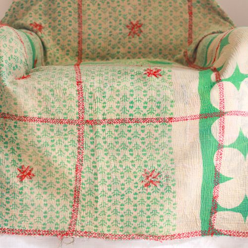 Farah Kantha, Indian hand block print fabric. Block print fabric, vintage kantha, vintage textiles, indian textiles, Indian kantha, shenouk, Bengali blankets