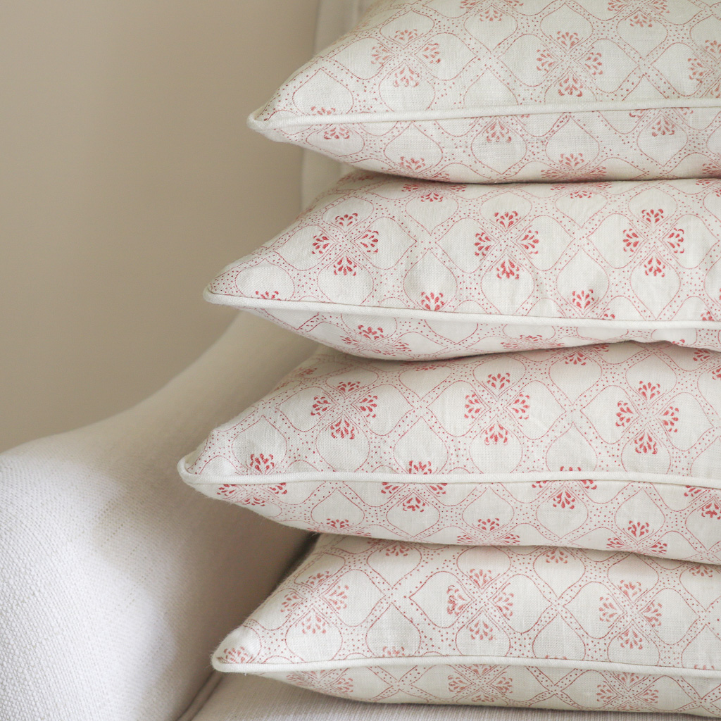 Tashi Cushion in Dusty Rose & Tashi Cushion in Raspberry, shenouk, block print cushions, indian block print, indian block print fabric, linen block print, linen cushions, indian textiles, indian block print cushions, linen cushions Tashi Cushion in Dusty Rose & Tashi Cushion in Raspberry, shenouk, block print cushions, indian block print, indian block print fabric, linen block print, linen cushions, indian textiles, indian block print cushions, linen cushions