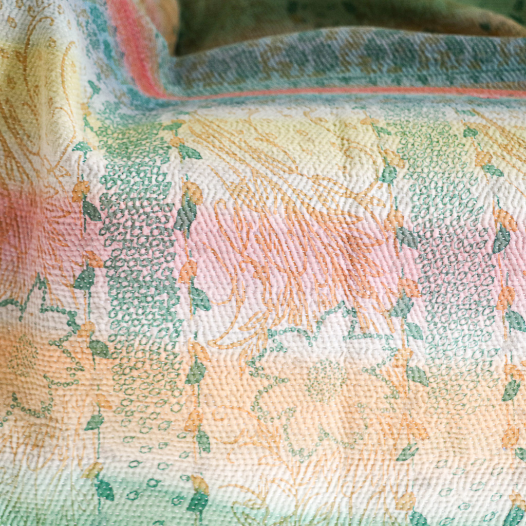 Haddie Kantha, Indian hand block print fabric. Block print fabric, vintage kantha, vintage textiles, indian textiles, Indian kantha, shenouk, Bengali blankets Haddie Kantha, Indian hand block print fabric. Block print fabric, vintage kantha, vintage textiles, indian textiles, Indian kantha, shenouk, Bengali blankets
