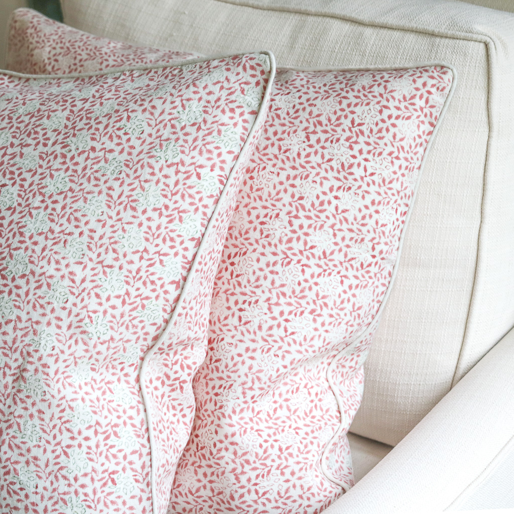 Stina Cushion in Berry & Sage, shenouk, block print cushions, indian block print, indian block print fabric, linen block print, linen cushions, indian textiles, indian block print cushions, linen cushions Stina Cushion in Berry & Sage, shenouk, block print cushions, indian block print, indian block print fabric, linen block print, linen cushions, indian textiles, indian block print cushions, linen cushions