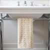 Adelaide Hand Towel in Daffodil, block print textiles, indian block print textiles, block print hand towels, block print tea towels, shenouk, block print home accessories, hand towels, yellow hand towels