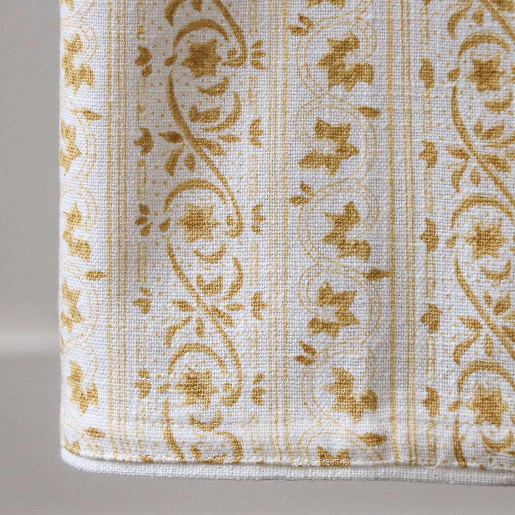 Adelaide Hand Towel in Daffodil, block print textiles, indian block print textiles, block print hand towels, block print tea towels, shenouk, block print home accessories, hand towels, yellow hand towels