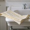 Adelaide Hand Towel in Daffodil, block print textiles, indian block print textiles, block print hand towels, block print tea towels, shenouk, block print home accessories, hand towels, yellow hand towels