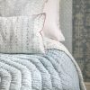 Stina Cushion in Denim & Berry, Gita & Cornelia Quilt in Denim, Adelaide Cushion in Denim, shenouk, block print cushions, indian block print, indian block print fabric, linen block print, linen cushions, indian textiles, indian block print cushions, linen cushions