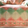 Fern Kantha, Indian hand block print fabric. Block print fabric, vintage kantha, vintage textiles, indian textiles, Indian kantha, shenouk, Bengali blankets