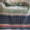 Rebecca Kantha, Indian hand block print fabric. Block print fabric, vintage kantha, vintage textiles, indian textiles, Indian kantha, shenouk, Bengali blankets