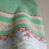 Rebecca Kantha, Indian hand block print fabric. Block print fabric, vintage kantha, vintage textiles, indian textiles, Indian kantha, shenouk, Bengali blankets