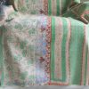 Rebecca Kantha, Indian hand block print fabric. Block print fabric, vintage kantha, vintage textiles, indian textiles, Indian kantha, shenouk, Bengali blankets